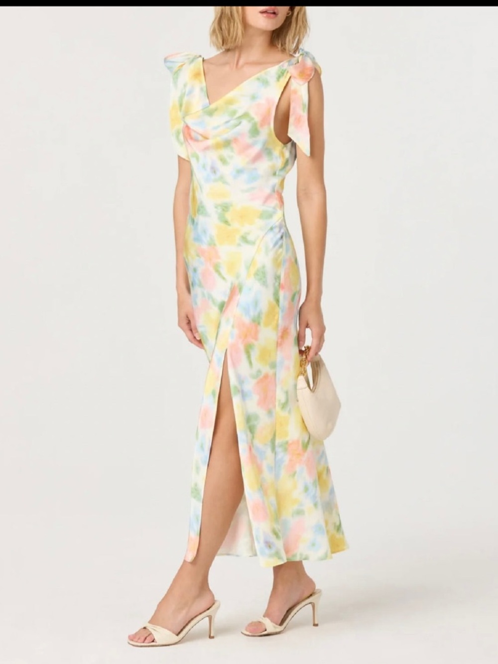 ASTR Allexina Cowl Neck Midi Dress